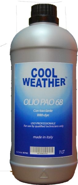 Ulei refrigerant cu substanta UV PAO 68 OIL UV 1 L sistem climatizare aer conditionat Magneti Marelli