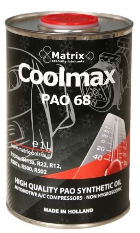Ulei refrigerant PAO OIL 68 1 litru sistem climatizare aer conditionat MATRIX