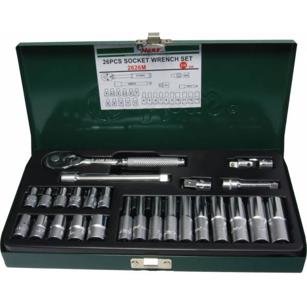 Set tubulare 1 4. 6 colturi 26buc