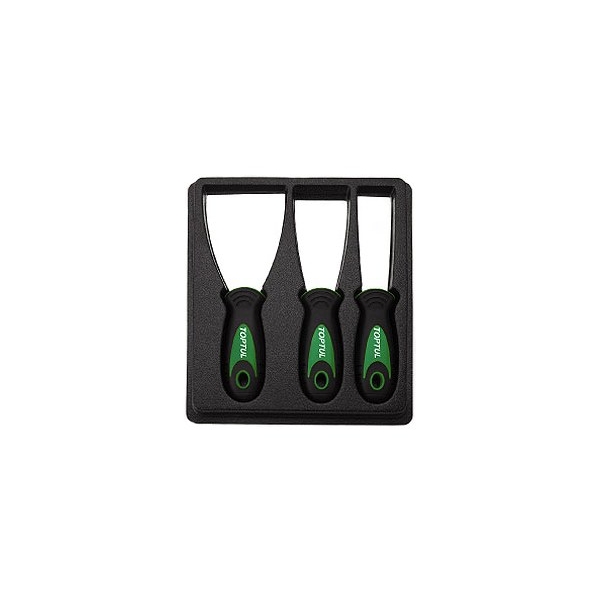 Spaclu inox flexibil cu maner ergonomic Toptul 76x100x0.5mm