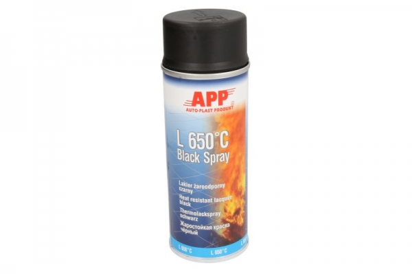Spray lac negru mat rezistent caldura 400 ml